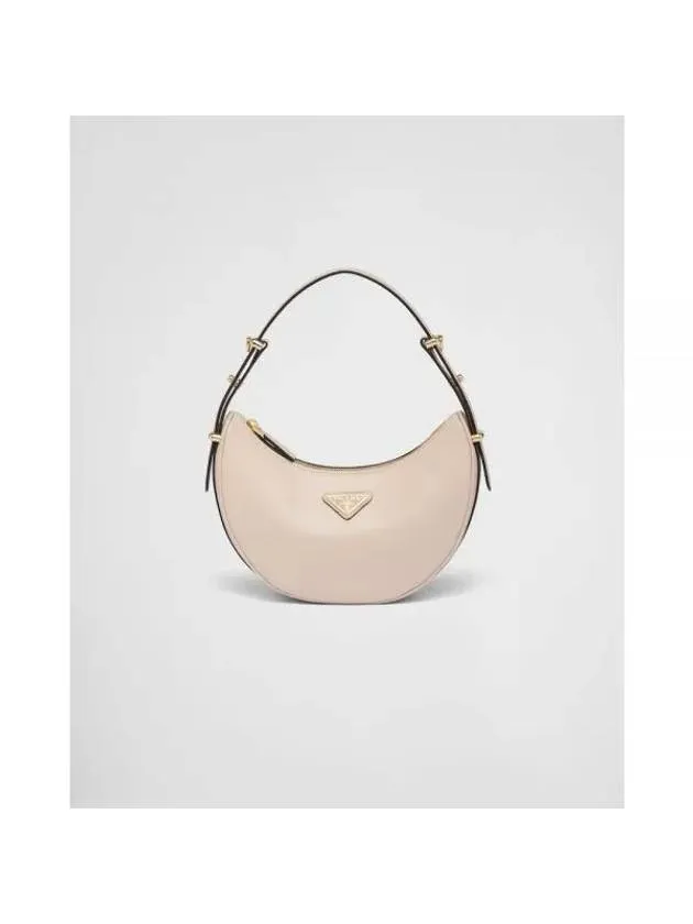 Arque Leather Shoulder Bag Travertine