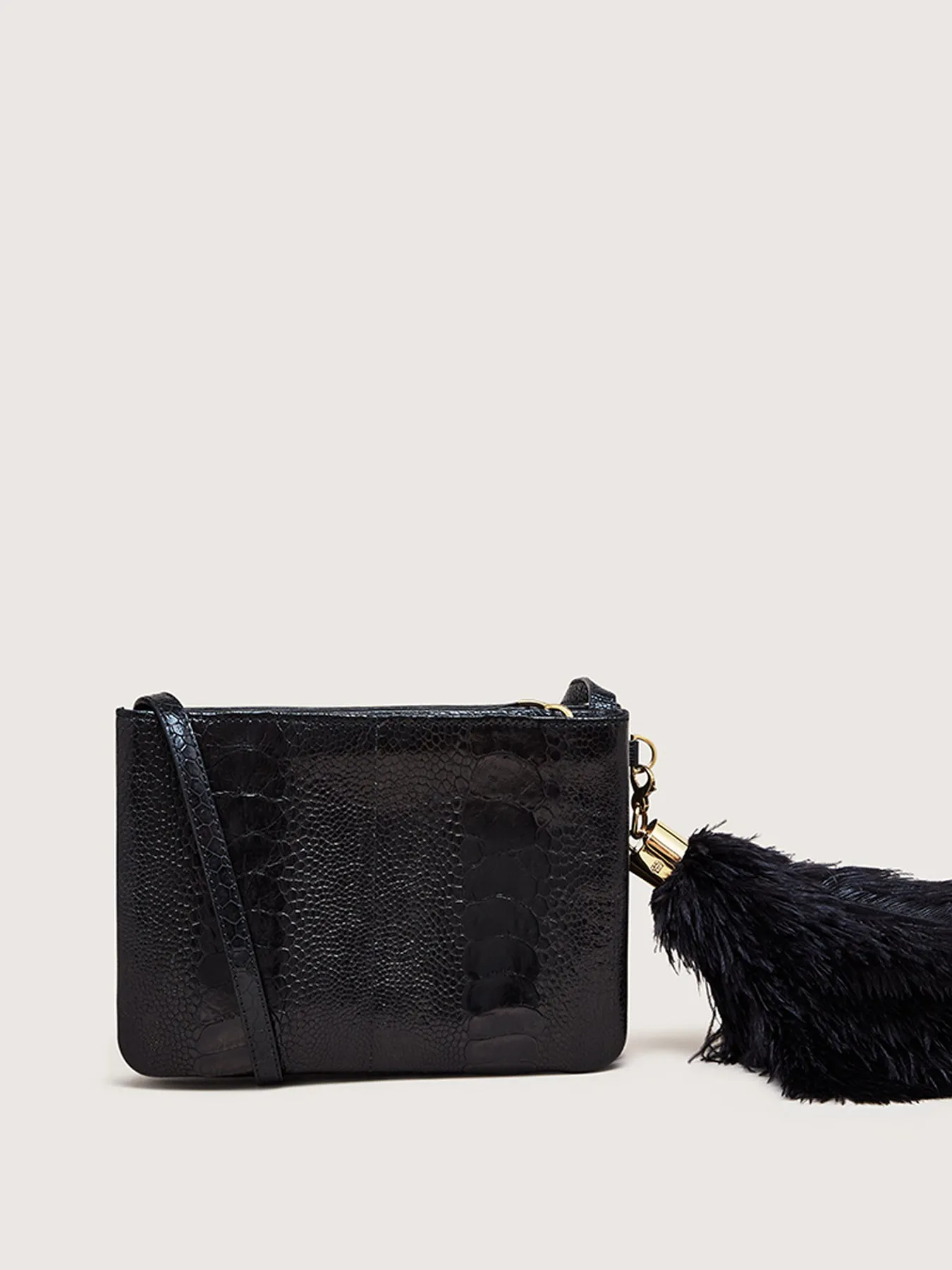 Limited Edition Okapi x Quentin Jones Clutch, Black
