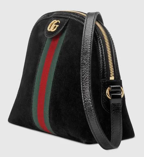 Ophidia Small Shoulder Bag - Red, Chestnut Brown or Black